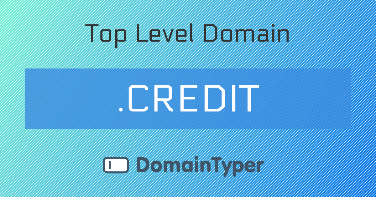 .CREDIT Domain | Cheapest .CREDIT registrations from $3.28