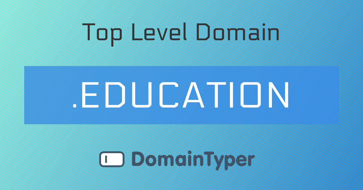 .EDUCATION Domain Cheapest .EDUCATION registrations from 3.69€