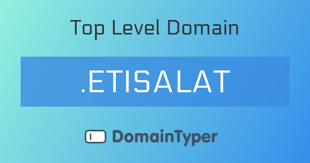 etisalat domain email creation