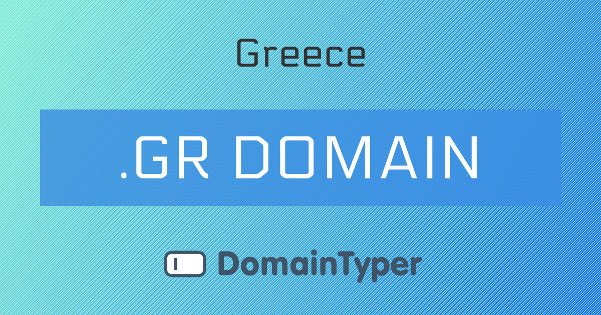 .GR Domain | Cheapest .GR registrations from $17.50