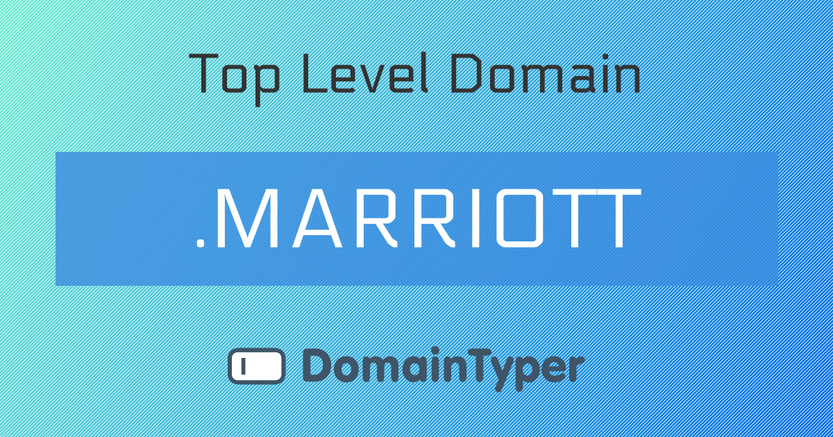 Marriott Internet .MARRIOTT Domain